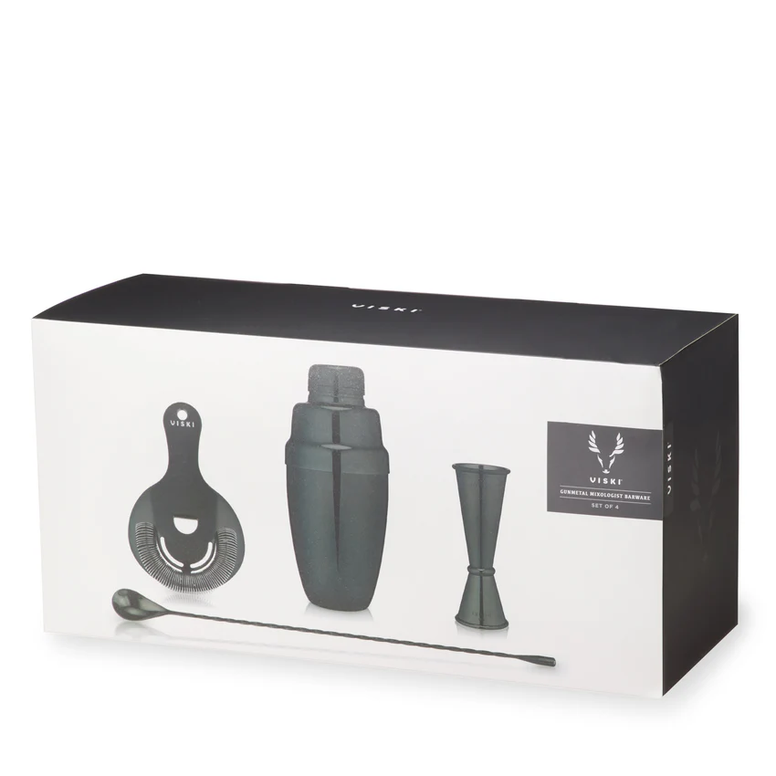 Viski Mixologist Barware Set Gunmetal