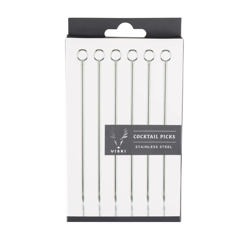 Viski Harrison Cocktail Picks Stainless Steel