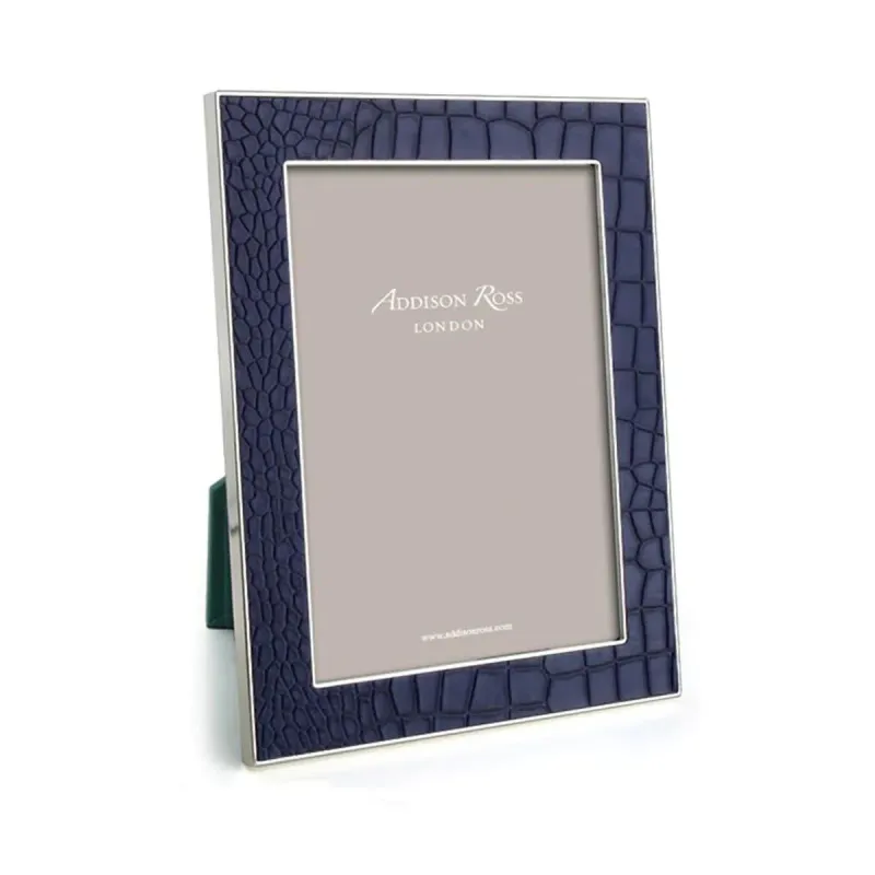 Addison Ross 4x6 Faux Croc Blue