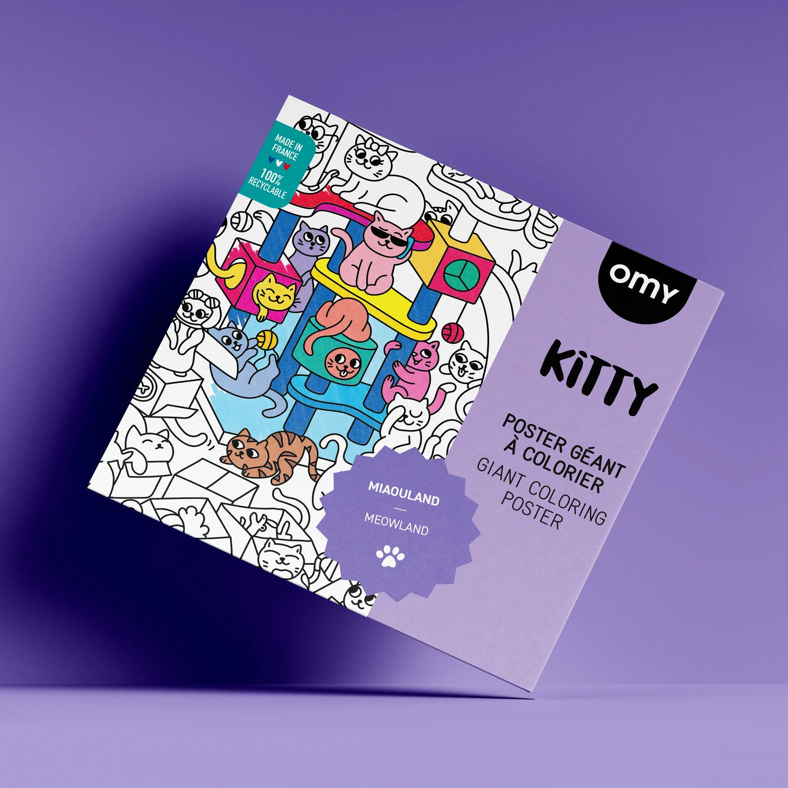 OMY Giant Coluring Poster Kitty