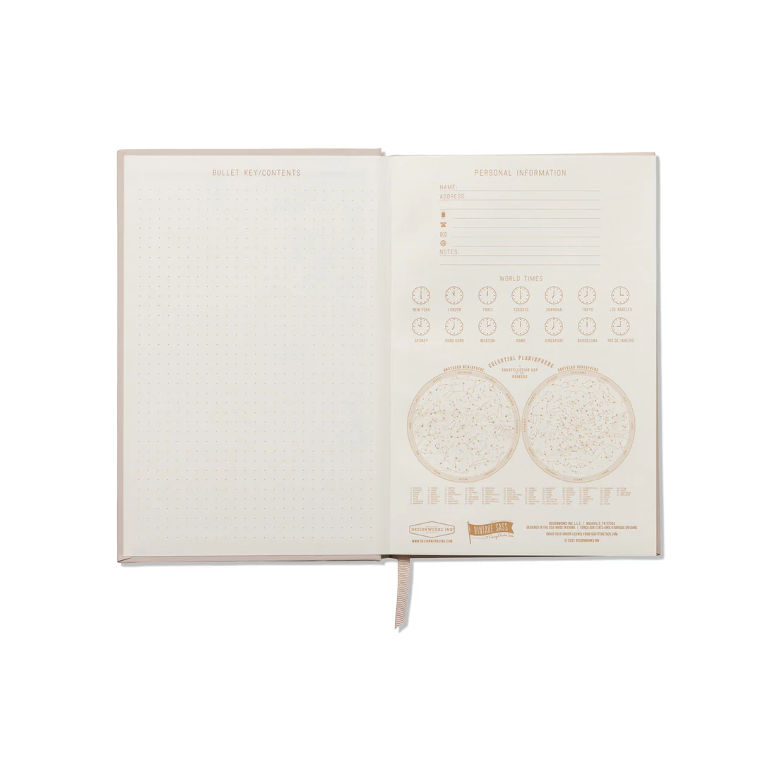 Designworks "Shitake Happens"Vintage Sass Notebook/pen