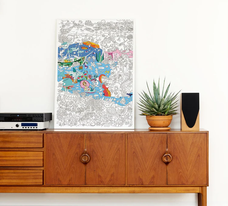 OMY Giant Coloring Poster Ocean
