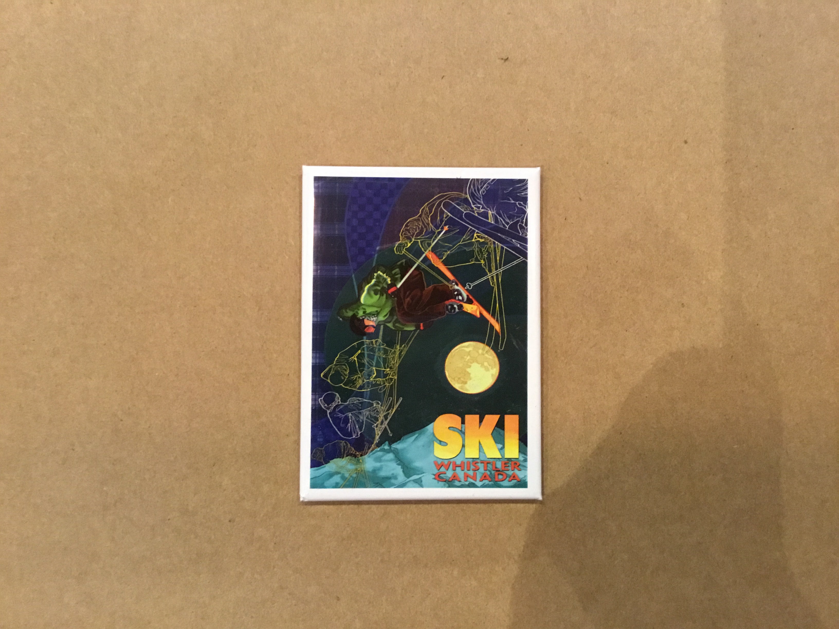 Lantern Press Ski Time Lapse Magnet