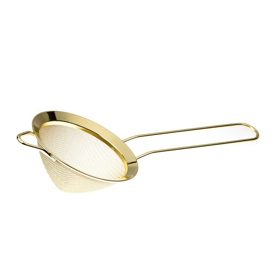 CE Conical Mesh Strainer Gold