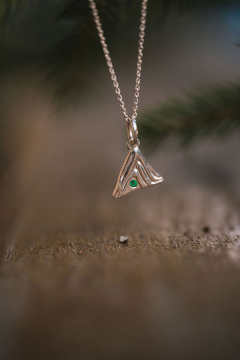 Pretty Steep Mountain Days SS/Emerald Pendant