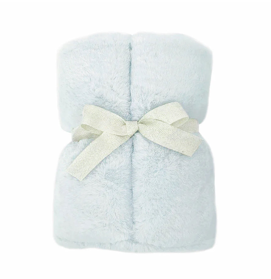 Mon Ami Charmante Luxe Baby Blanket Blue