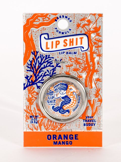 Blue Q Lip Shit Orange Mango