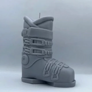 Ocho Candle Ski Bum - Grey