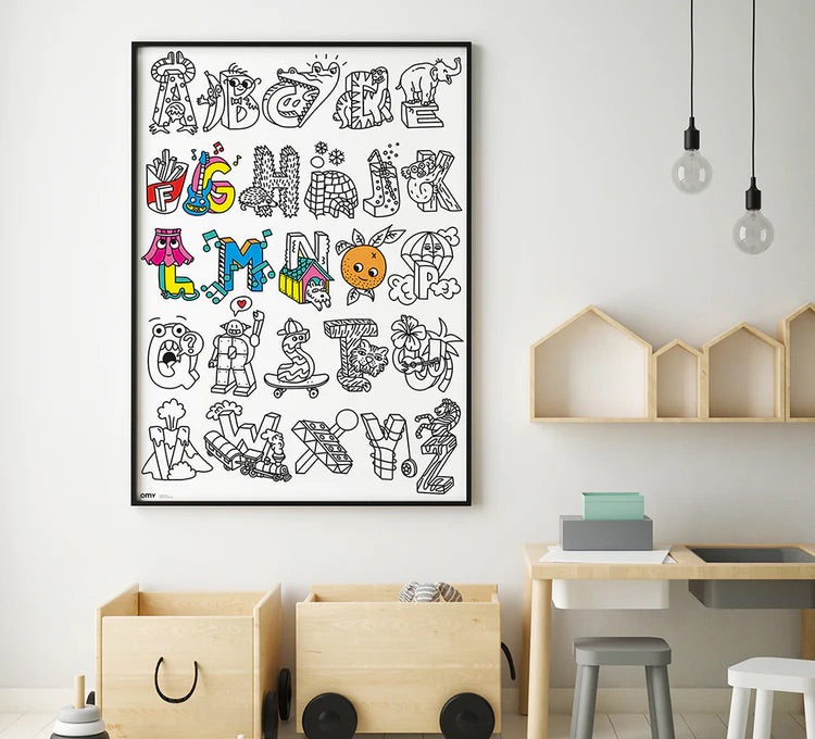 OMY Giant Colouring Poster ABC