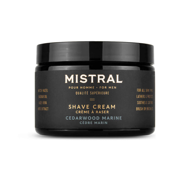 Mistral Men's Shave Cream 9oz Cedarwood Marine