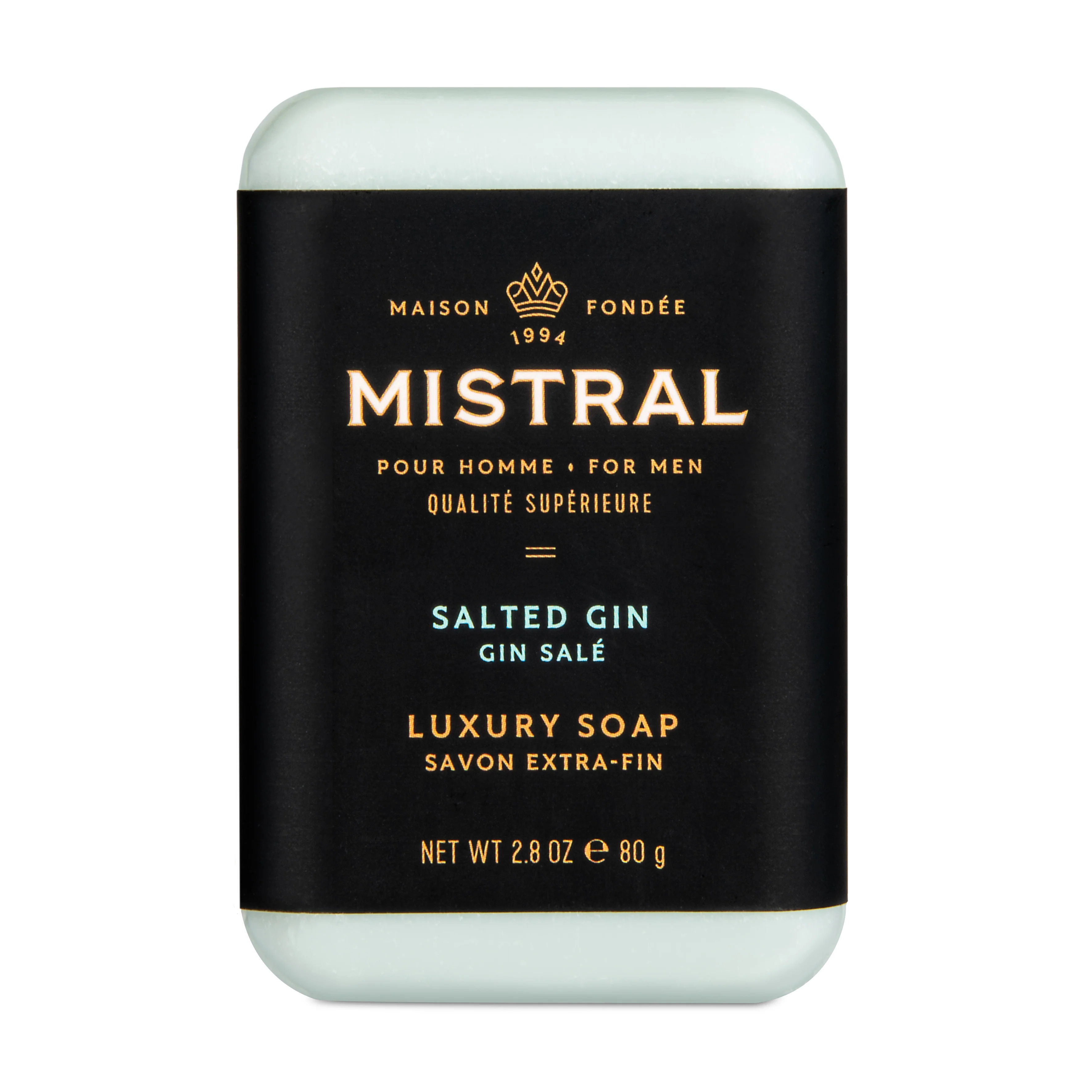 Mistral Men's Travel Bar Soap Salted Gin