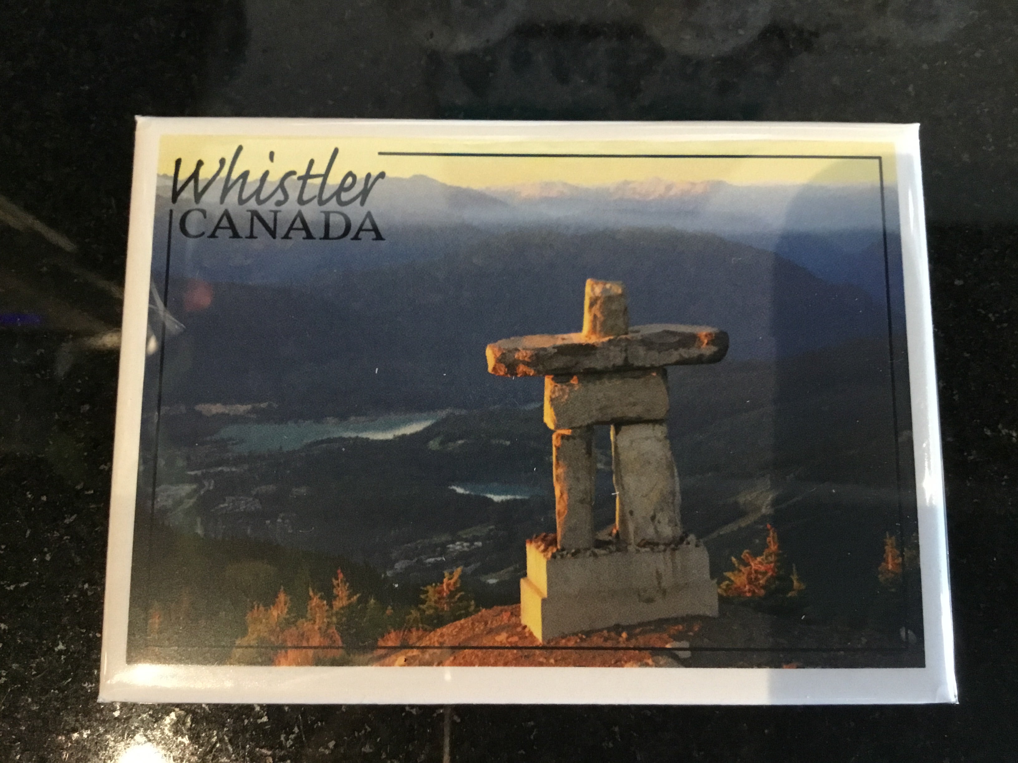 Lantern Press Inukshuk Scene Magnet