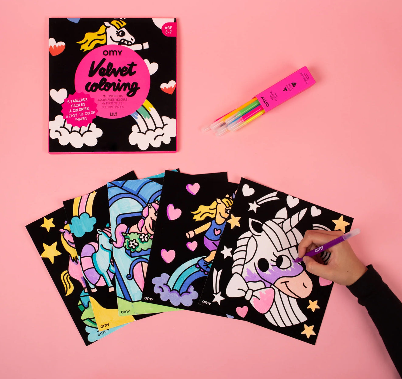 OMY Velvet Colouring Unicorn