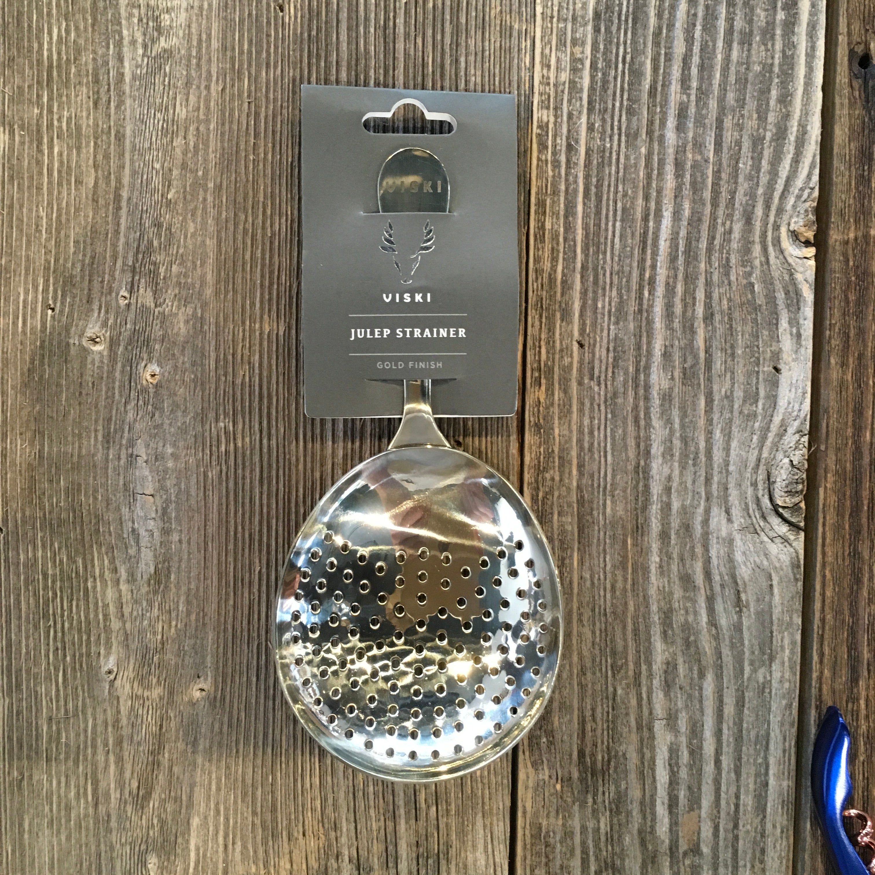 Viski Belmont Gold Julep Strainer