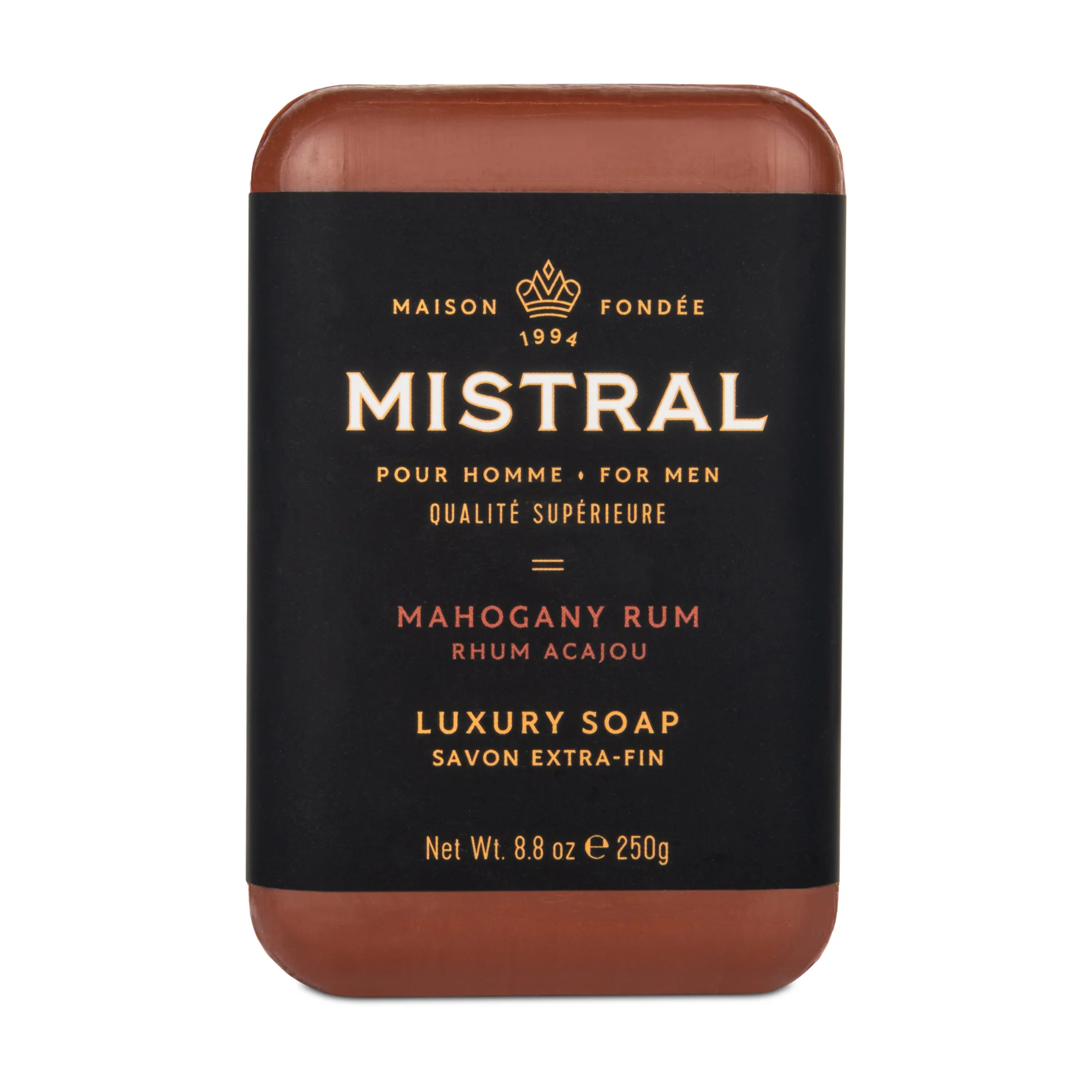 Mistral Bar Soap 250g Men's Mahogany Rum