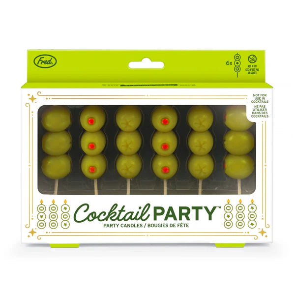 Cocktail Party Olive Candles (6)