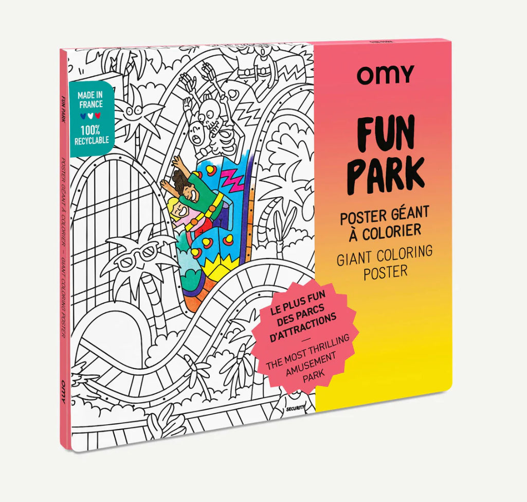 OMY Giant Colouring Poster Fun Park