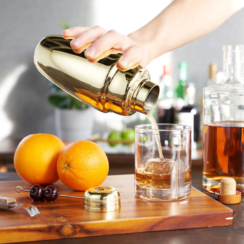 Viski Heavyweight Cocktail Shaker Gold
