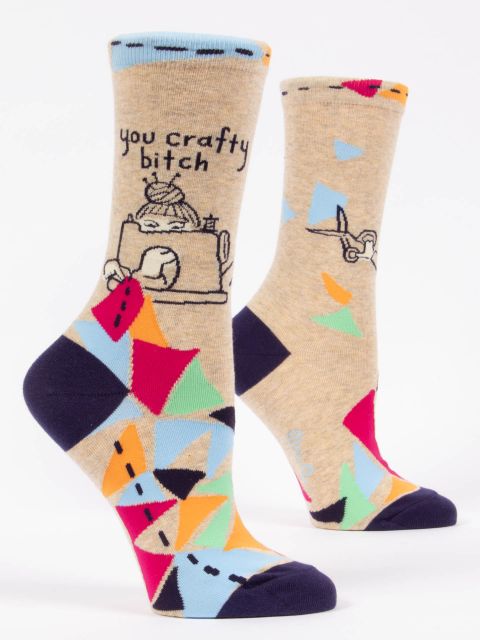 Blue Q Women’s Socks You Crafty Bitch