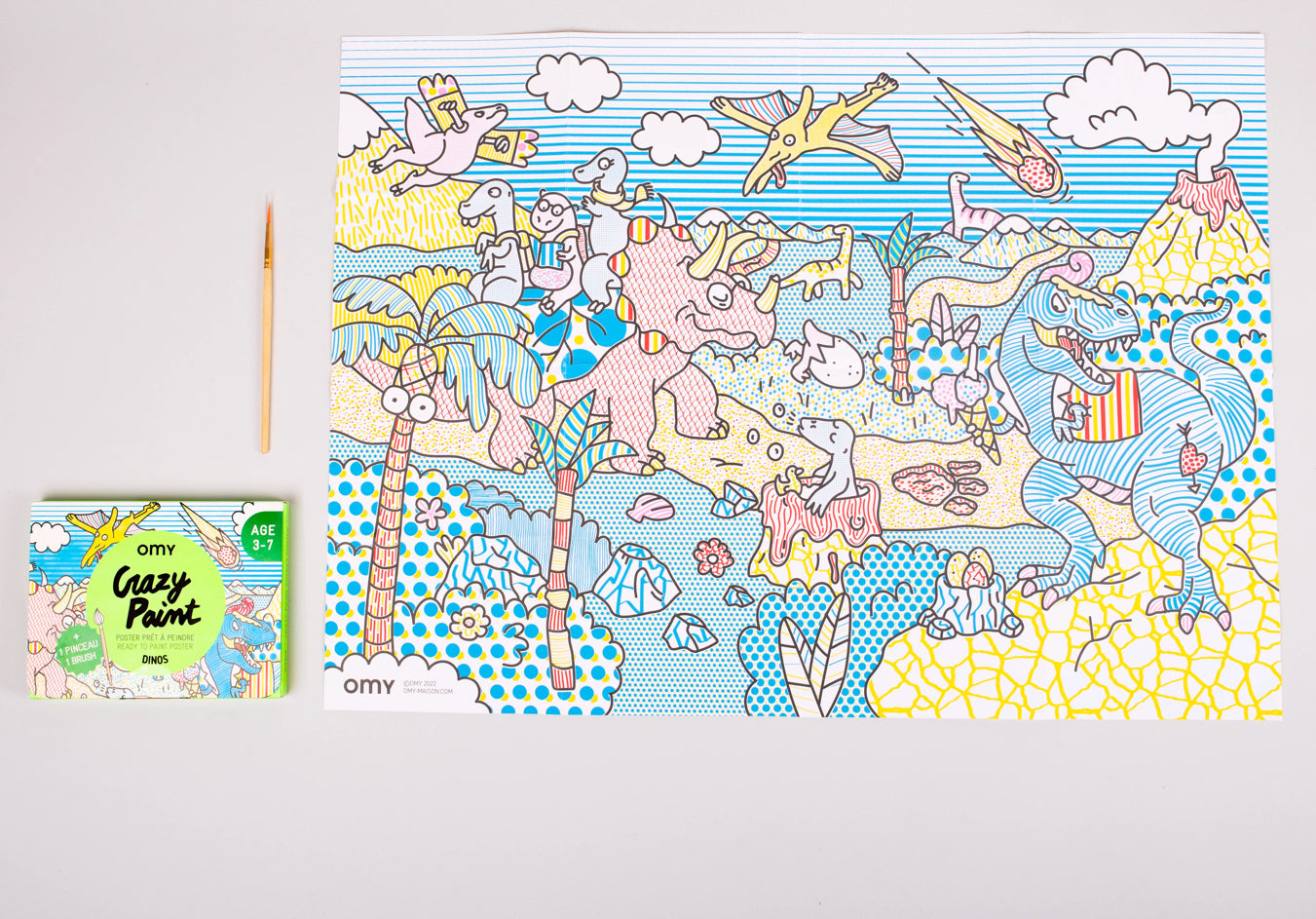 OMY Crazy Paint Dino