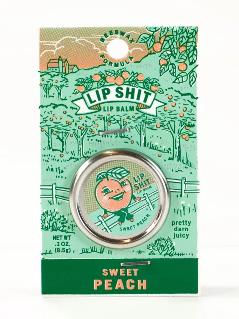Blue Q Lip Shit Sweet Peach