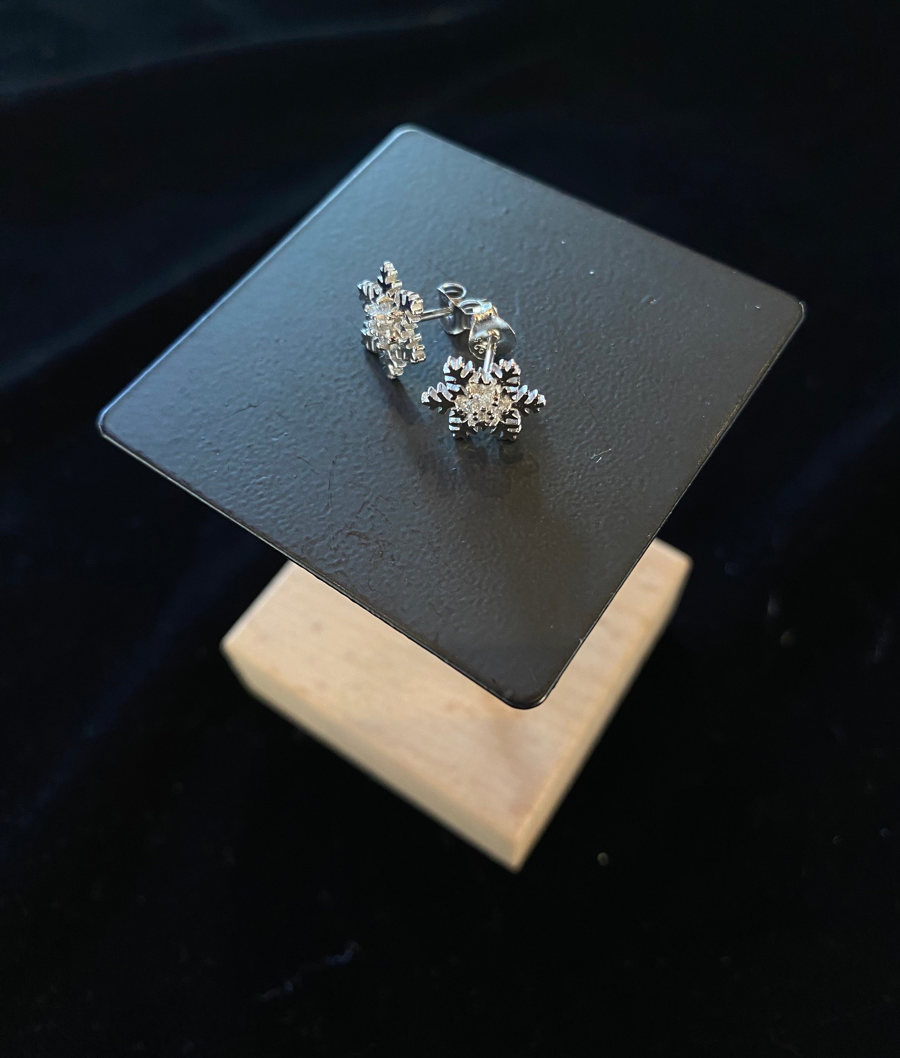 Bam SS Snowflake Studs RP/CZ ECZ7279