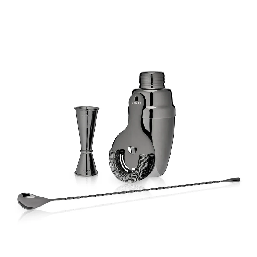 Viski Mixologist Barware Set Gunmetal