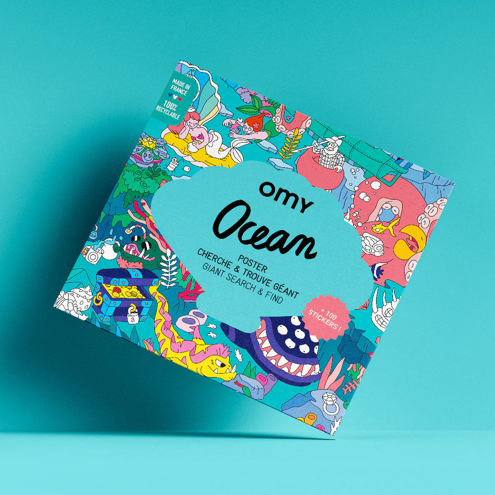 OMY Giant Search & Find Poster Ocean