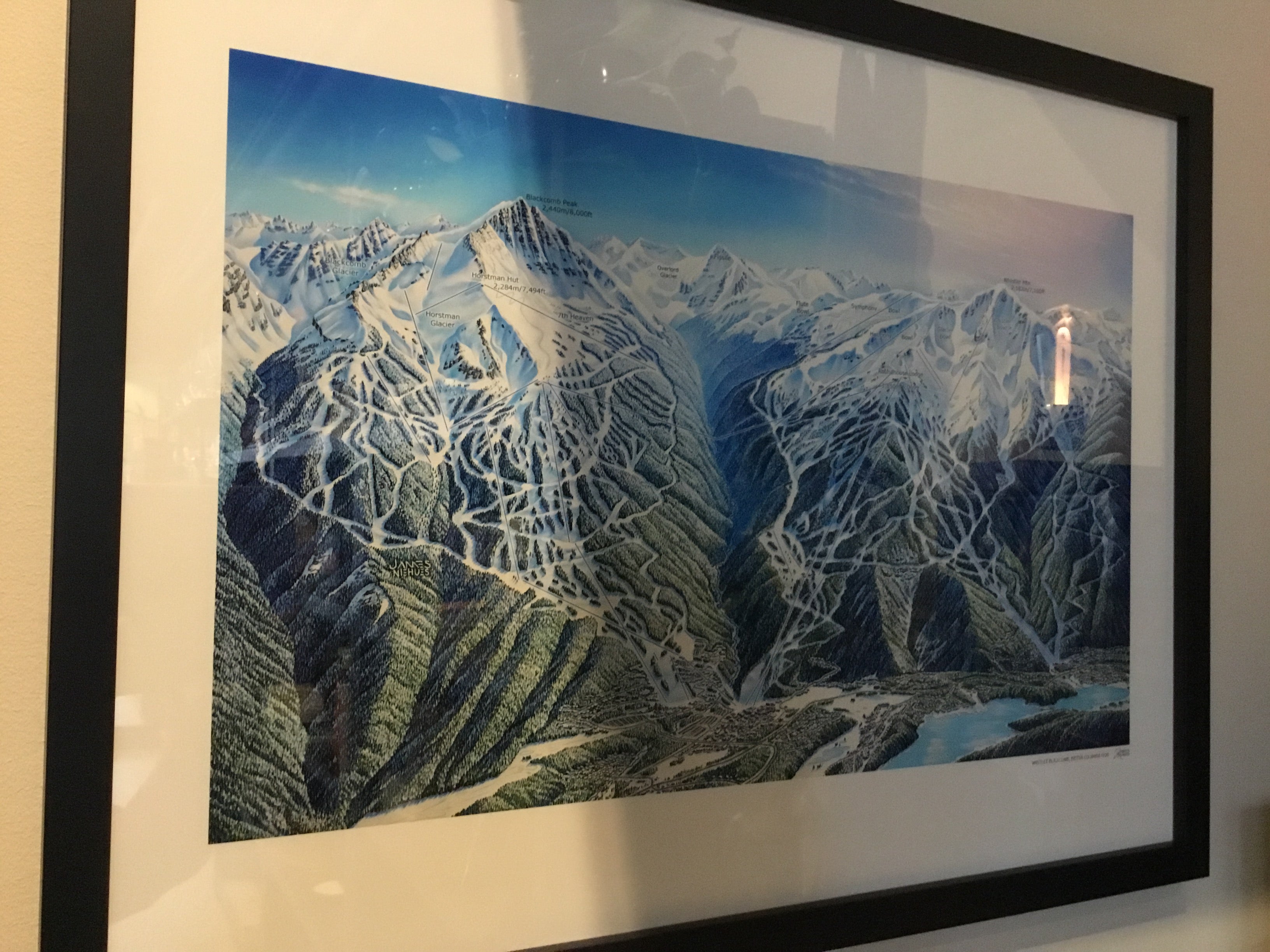 Whistler Blackcomb Print by Legendary Ski Artist James Niehues 18"x24"
