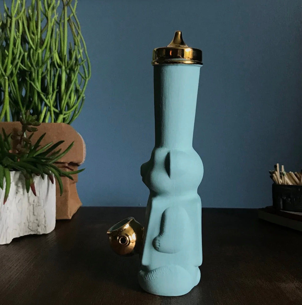 Candy Relics Honey Bear Bubbler - Turquoise