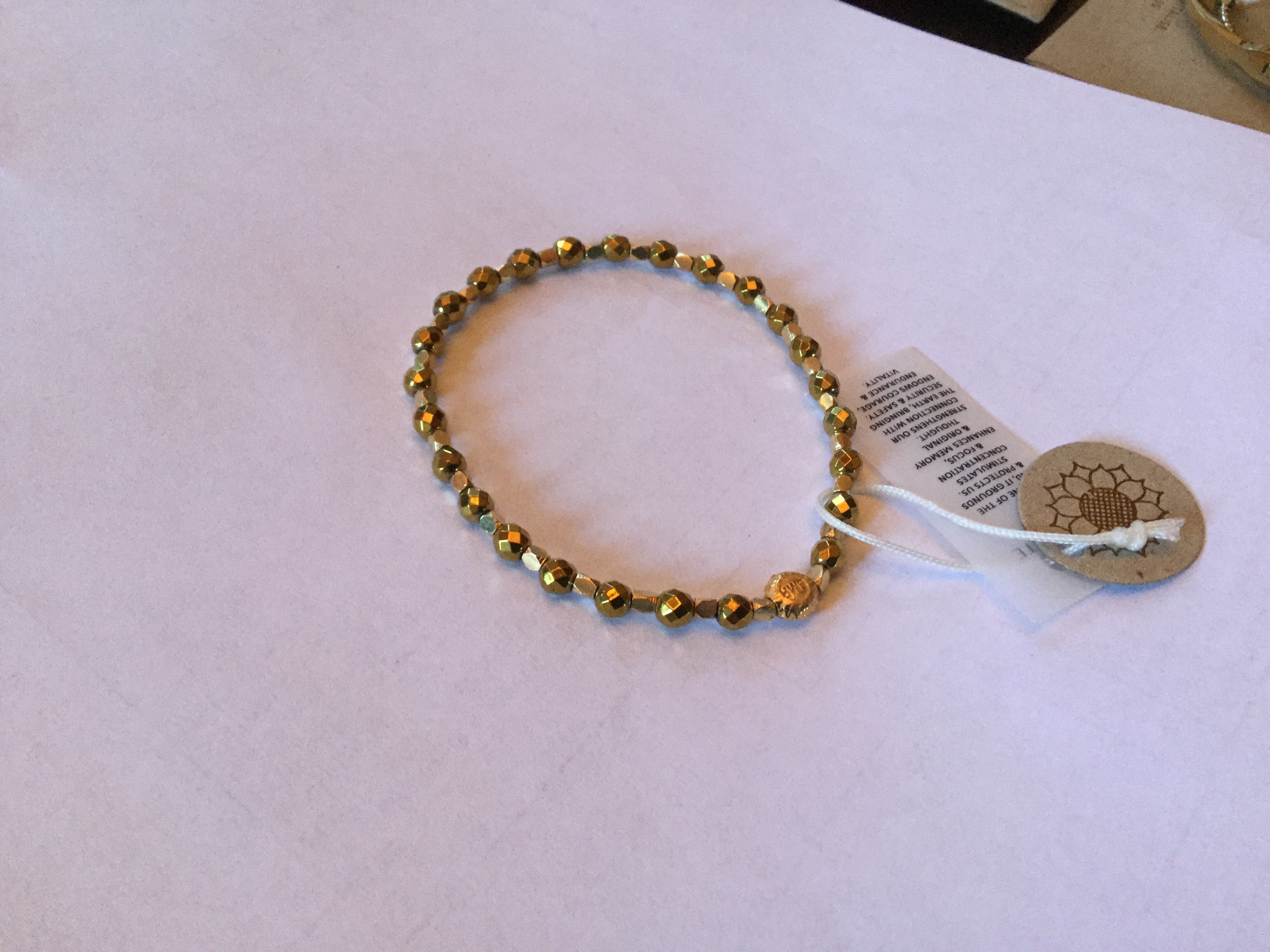 Sun Moon Rain Hematite Gold with YG