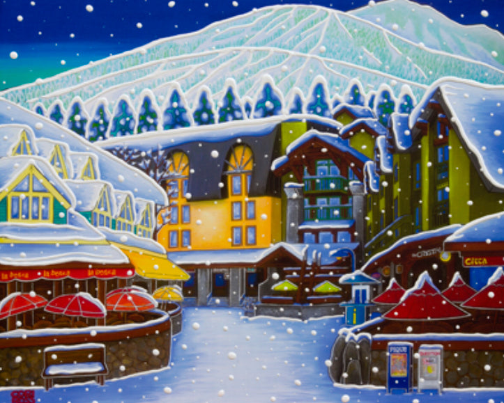 Cross Designs 11 x 14 Print - Whistler Village Square