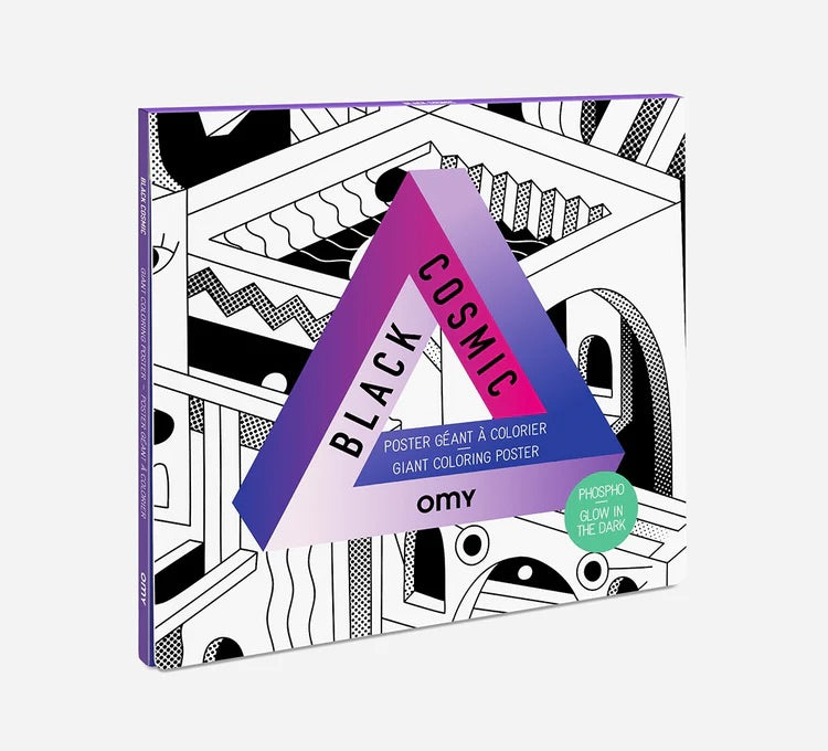 OMY Giant Colouring Poster Black Cosmic