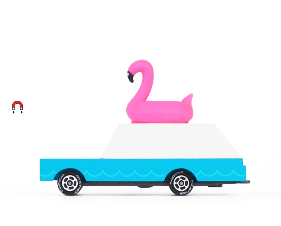 Candylab Candycar Wagon Blue/Pink Flamingo