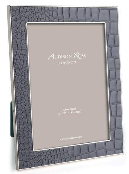 Addison Ross 4x6 Faux Croc Dove