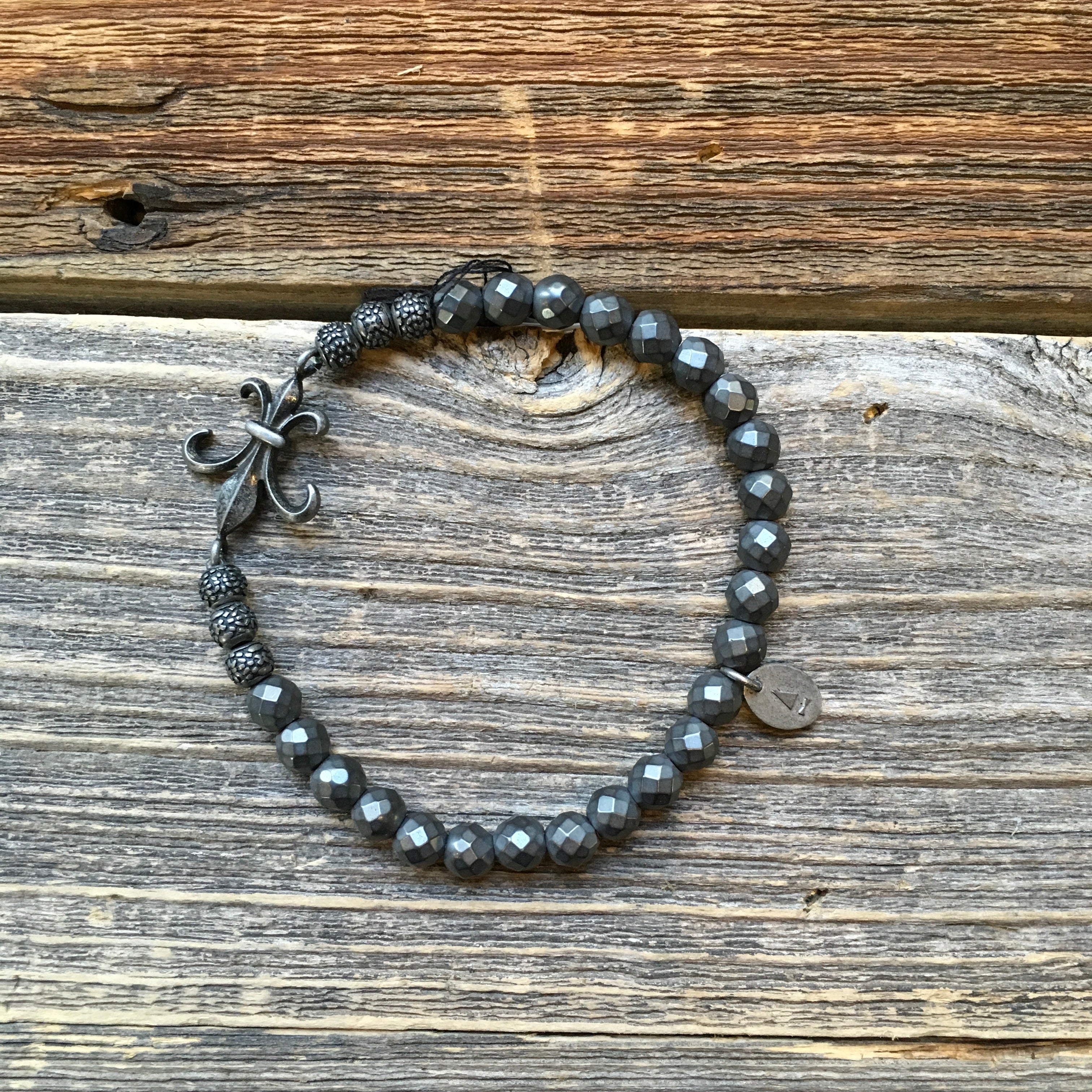 Gnome & Bow Fleur-de-lis Bracelet