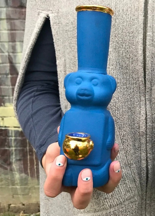 Candy Relics Honey Bear Bubbler - Blue
