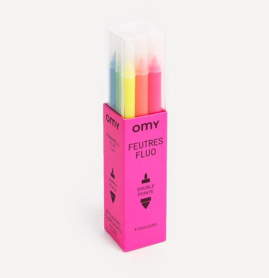 OMY Set Of 9 Neon Markers