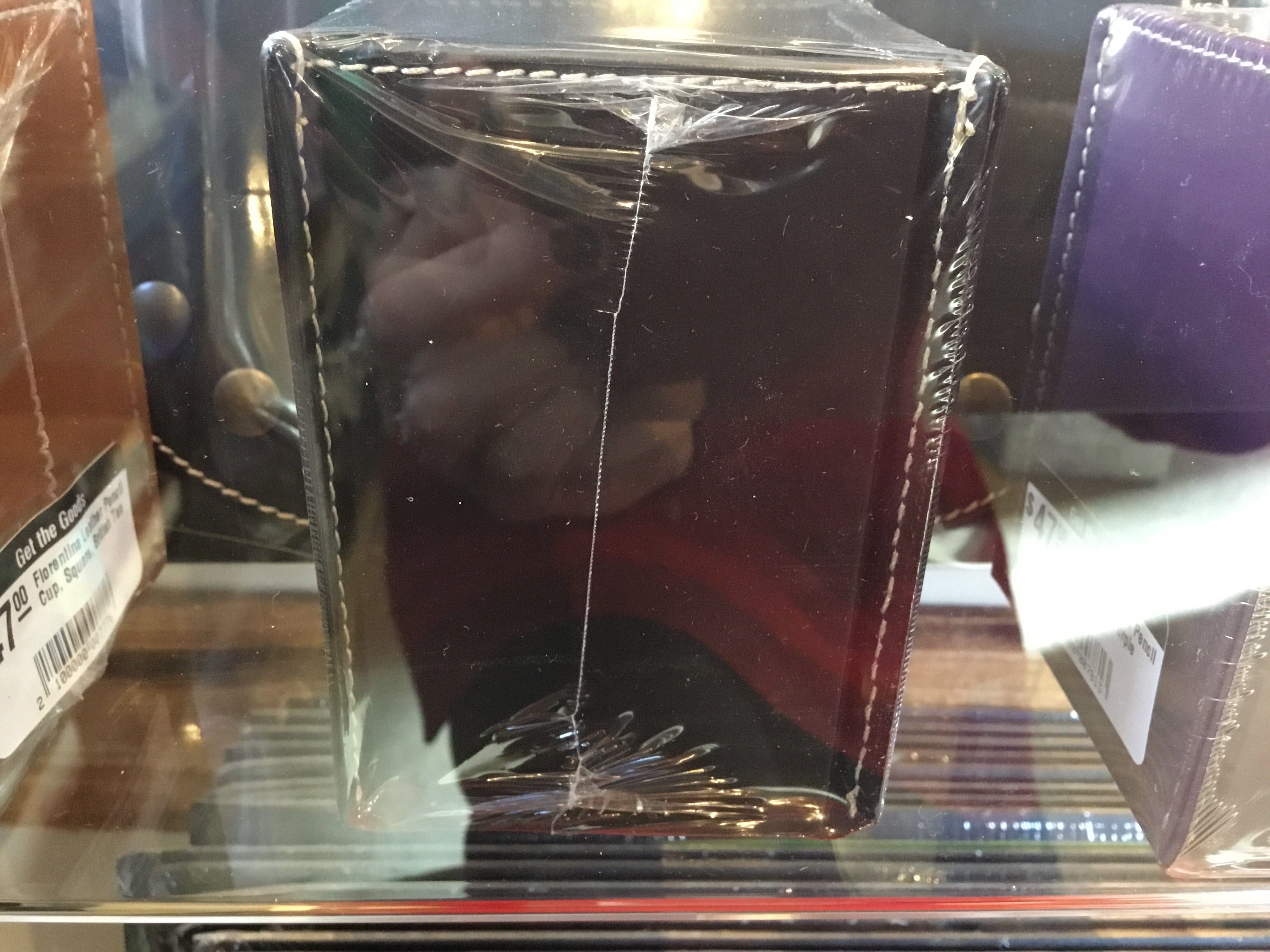 Fiorentina Square Leather Pencil Cup