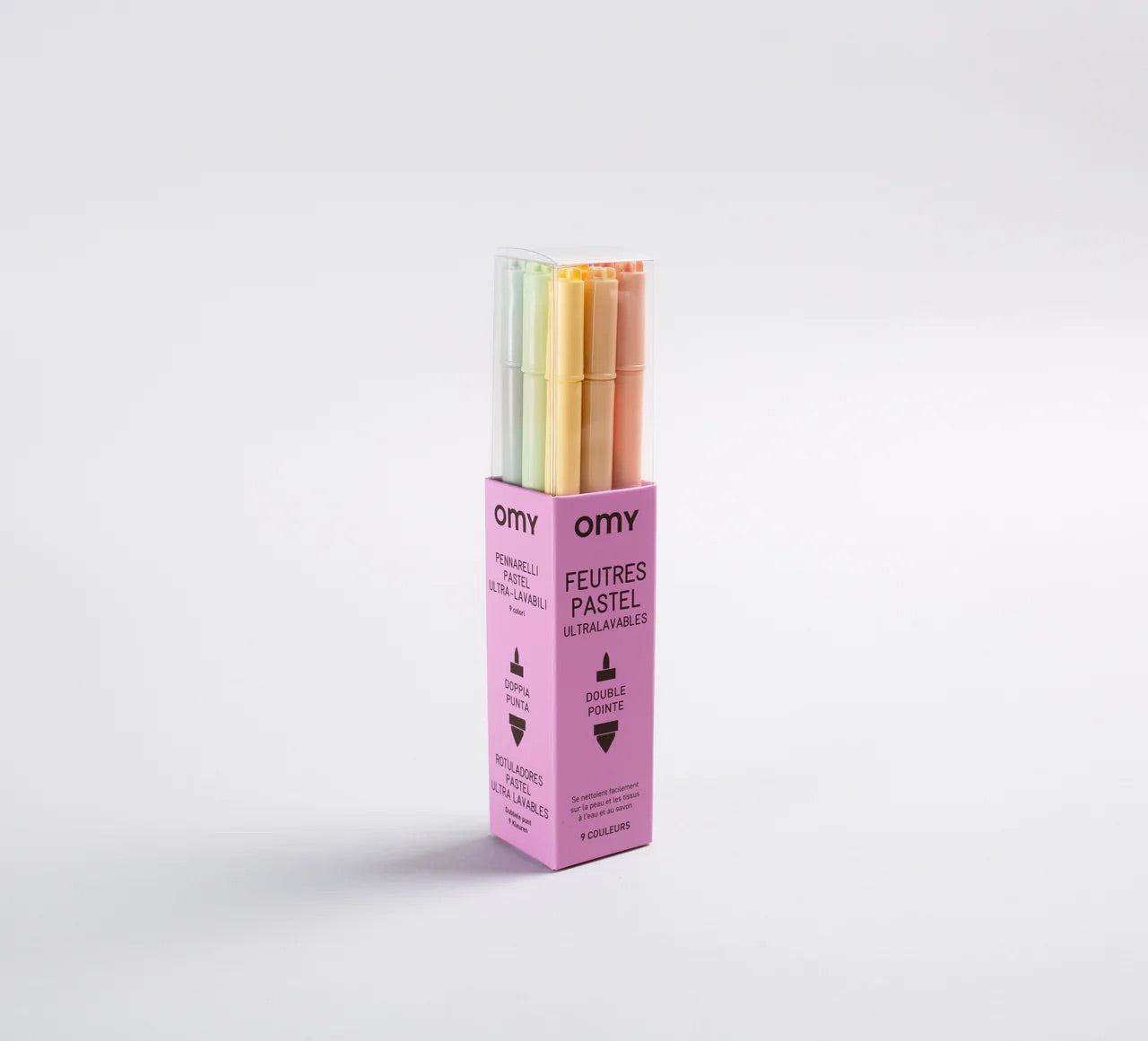OMY 9 Dual Tip Pastel Markers