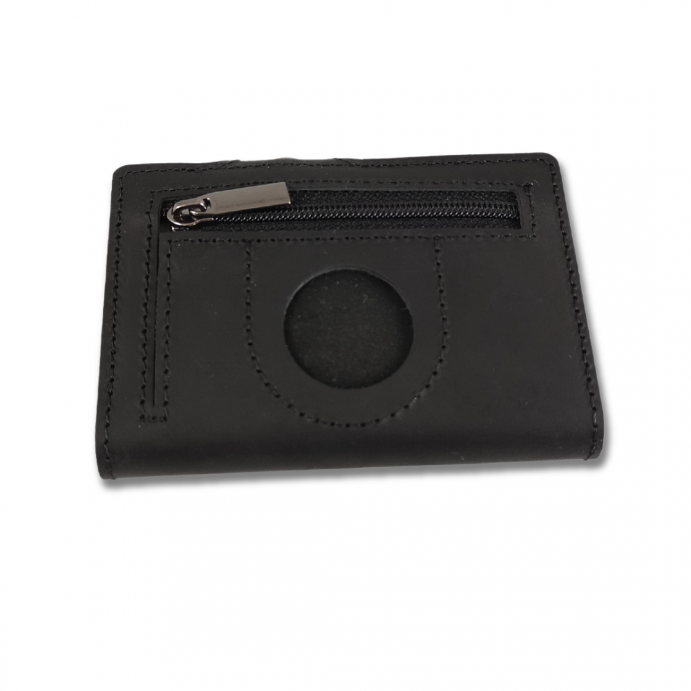 i2 RFID Ejection Wallet Blk Crazy Horse Leather