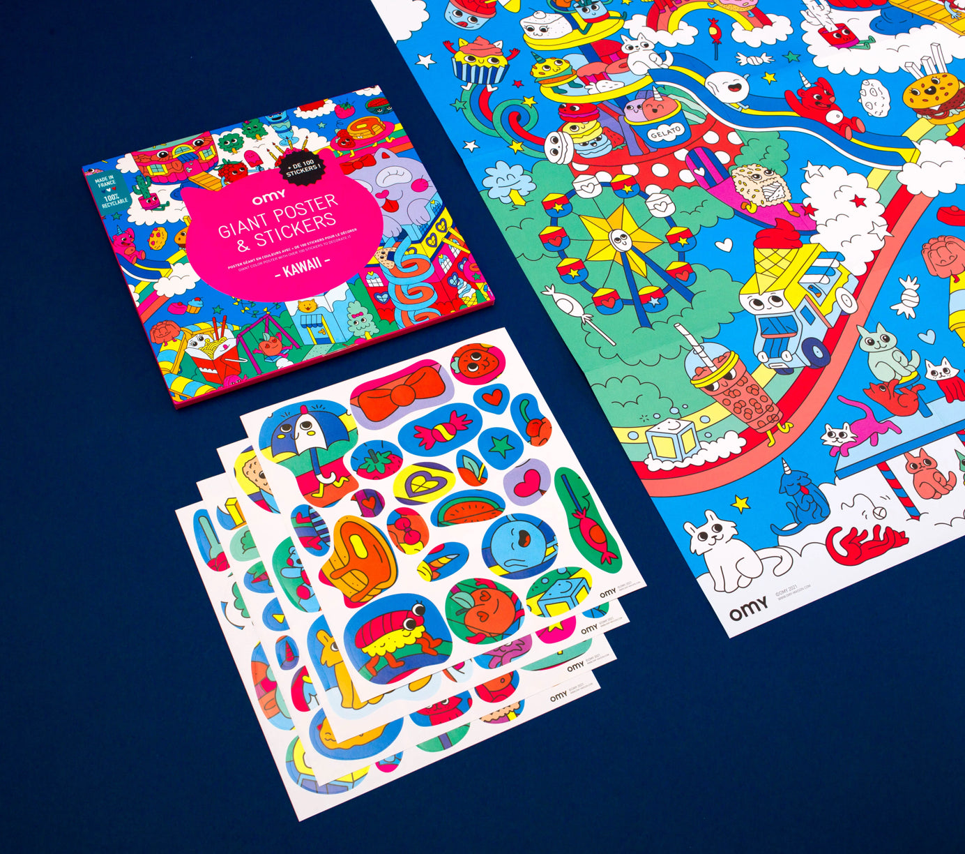 OMY Kawaii Giant Sticker Poster