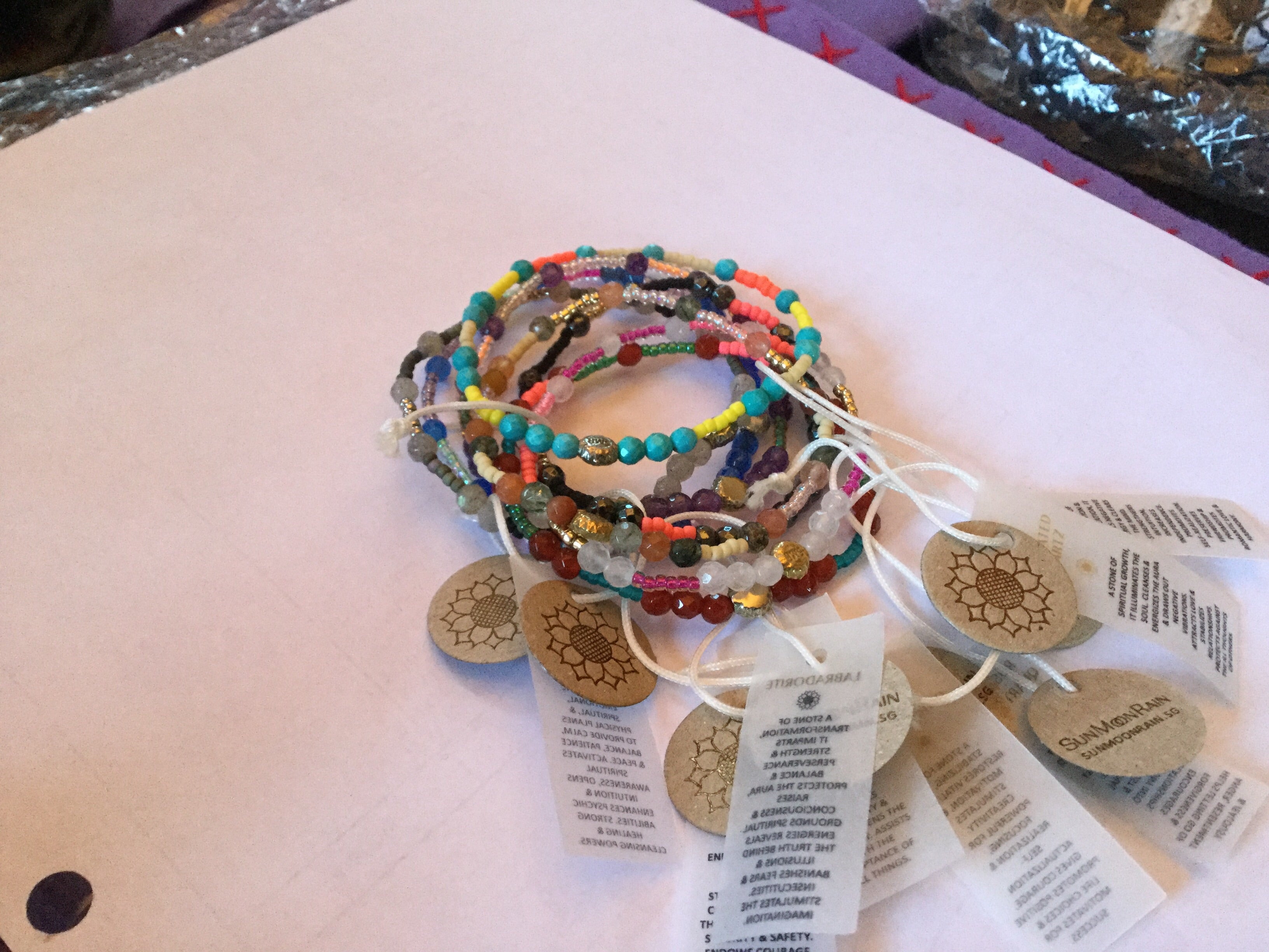 Sun Moon Rain Tribal Gypsy Positivity Bracelet