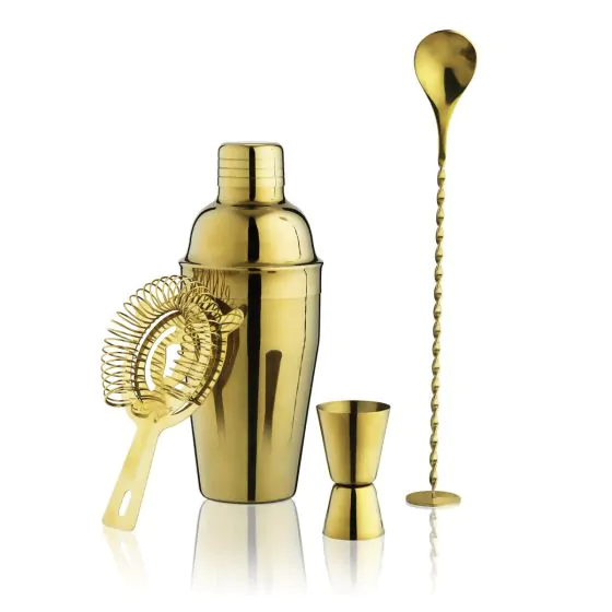 True Barware Set Gold