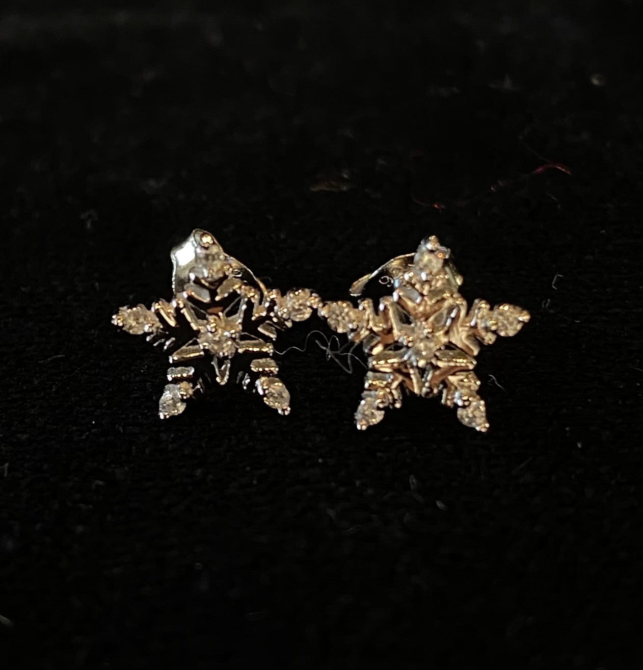 Bam SS Snowflake Studs RP/CZ ECZ7276