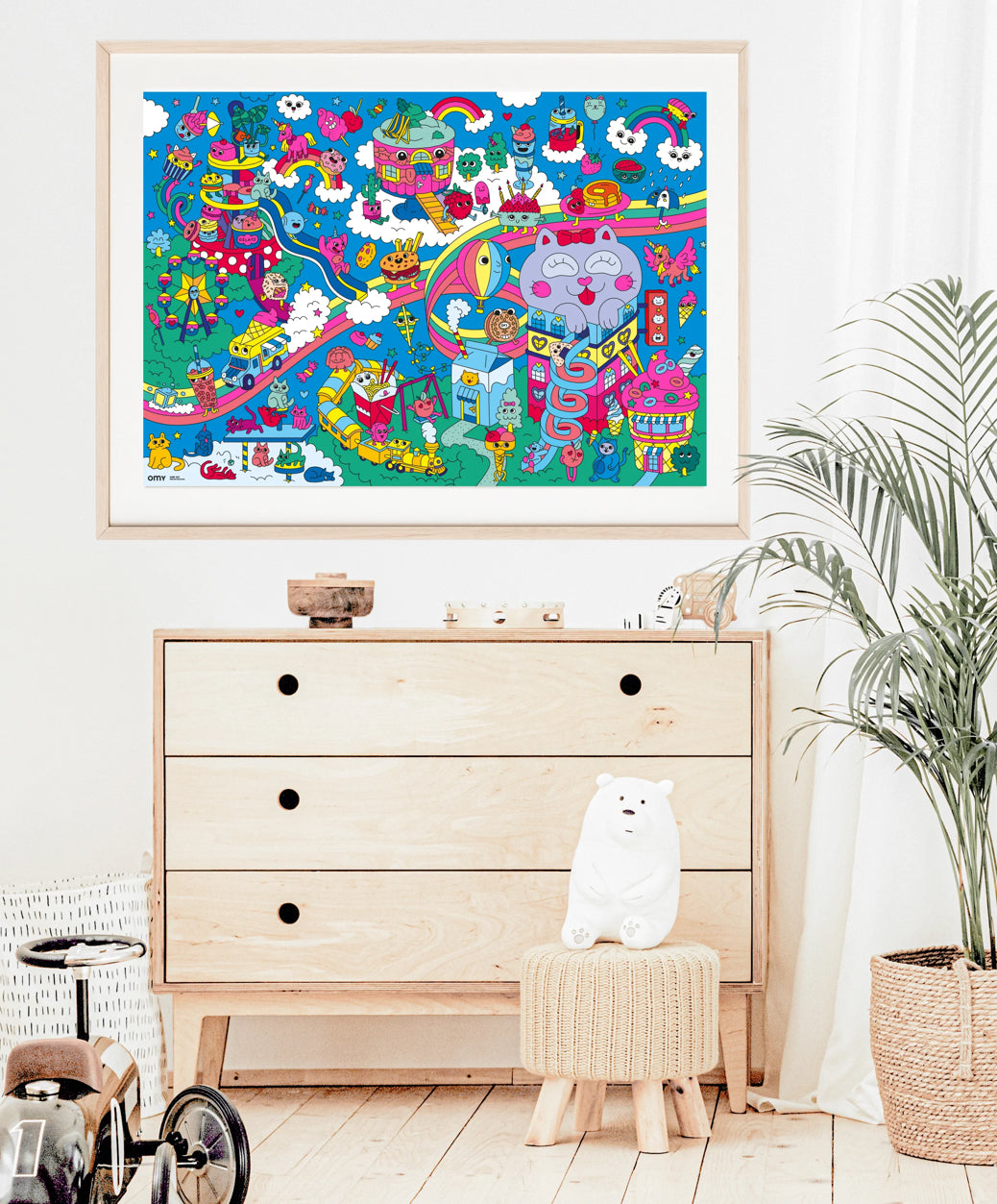 OMY Kawaii Giant Sticker Poster