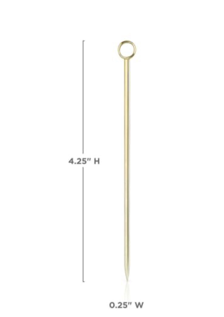Viski Gold Cocktail Picks (6)