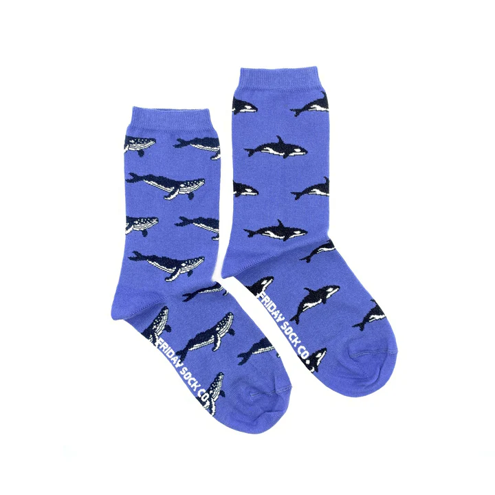 Friday Sock Women's Whale & Orca