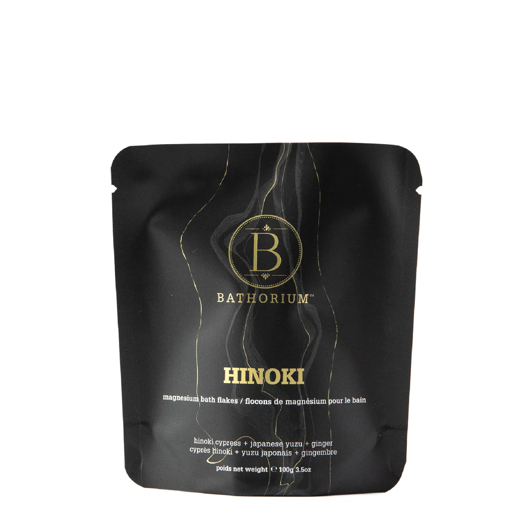 Bathorium Hinoki Magnesium Bath Flake Soak 100g