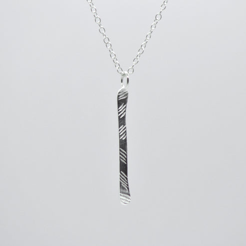 Pretty Steep Blk Diamonds are Forever SS Ski Pendant